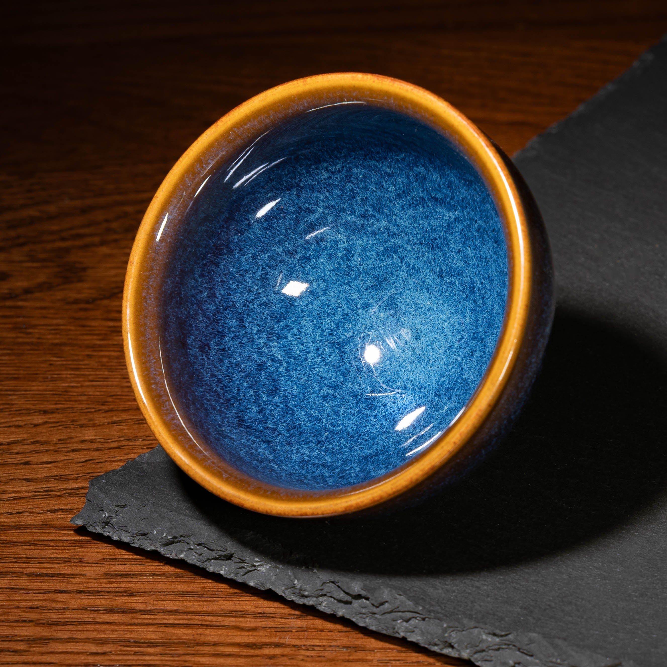 Azul Absoluto  Casa Aurea  Copa para Mezcal y Tequila  Esmalte Liso